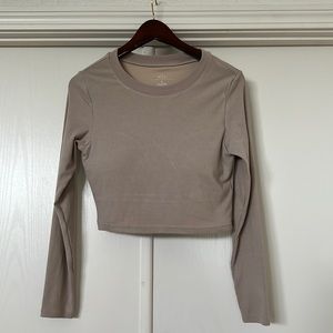 Brand new with tags…Klassy network tan/nude crop top with built in padding